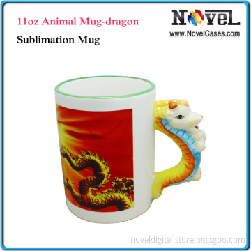 11oz Animal Mug-Dragon, Sublimation Mug
